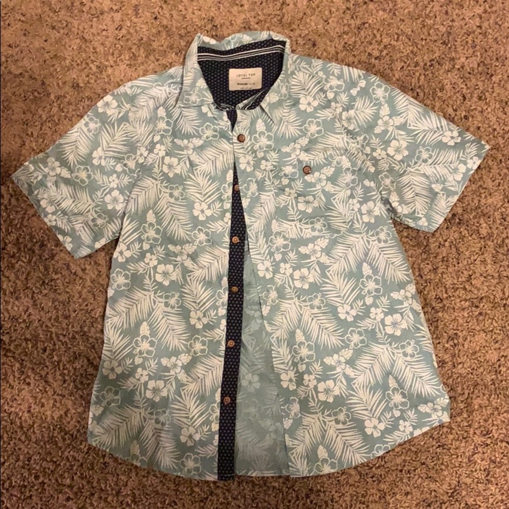 Boys Hawaiian button down shirt